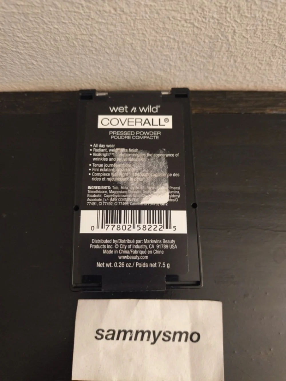 Wet N Wild Coverall Pressed Powder Fair/Light 822B SEALED DISCONTINUED